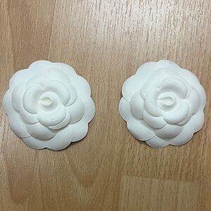 Chanel White Camellia Flowers Stickers